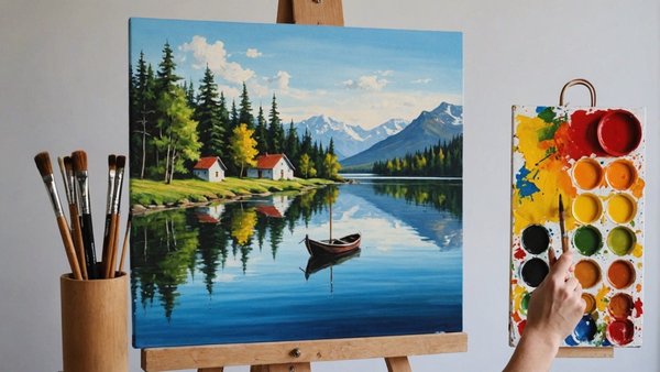 Peinture acrylique : un choix intéressant pour un peintre débutant