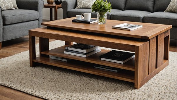 Table basse bois élégante en teck recyclé avec 10% de réduction